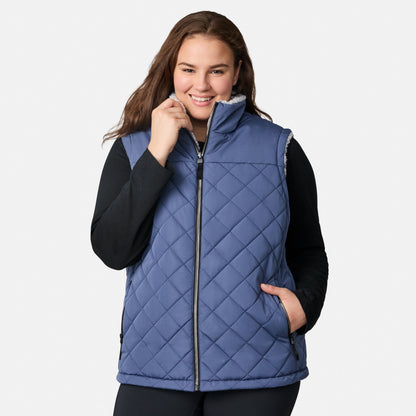Free Country>Women>Vest>Casual>Plus Expedition II Stratus Lite Reversible Vest
