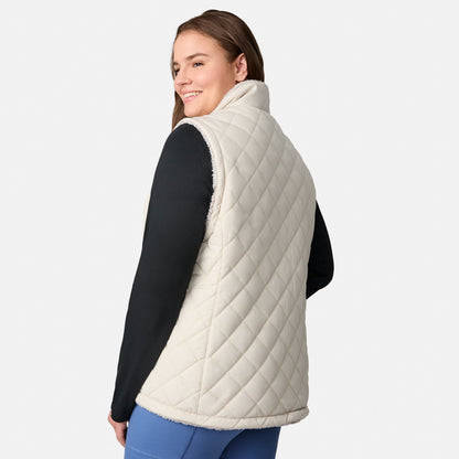 Free Country>Women>Vest>Casual>Plus Expedition II Stratus Lite Reversible Vest