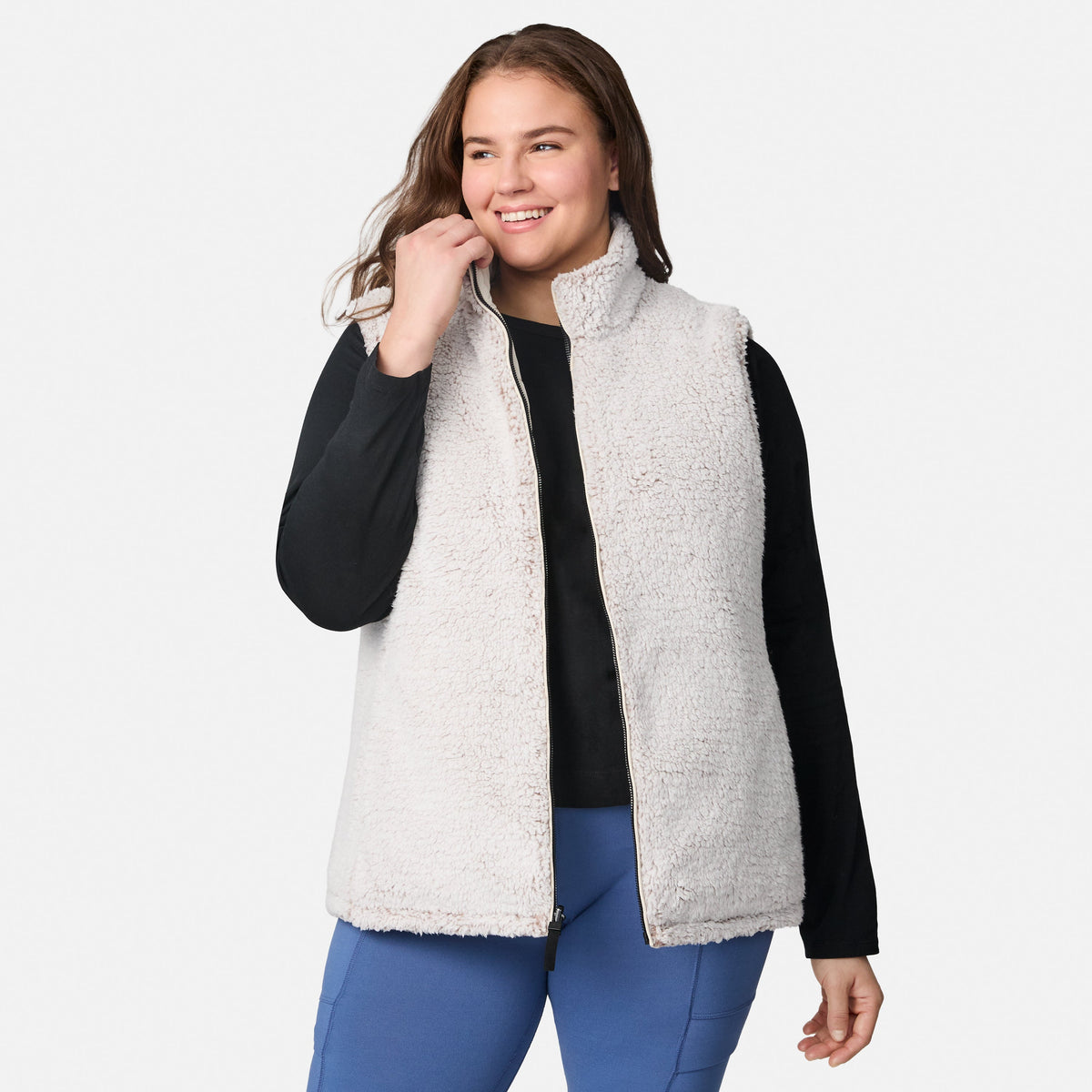Free Country>Women>Vest>Casual>Plus Expedition II Stratus Lite Reversible Vest