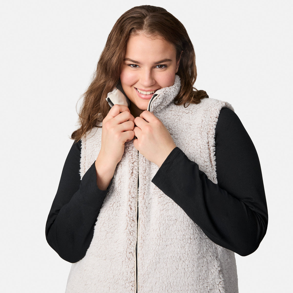 Free Country>Women>Vest>Casual>Plus Expedition II Stratus Lite Reversible Vest