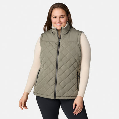 Free Country>Women>Vest>Casual>Plus Expedition II Stratus Lite Reversible Vest