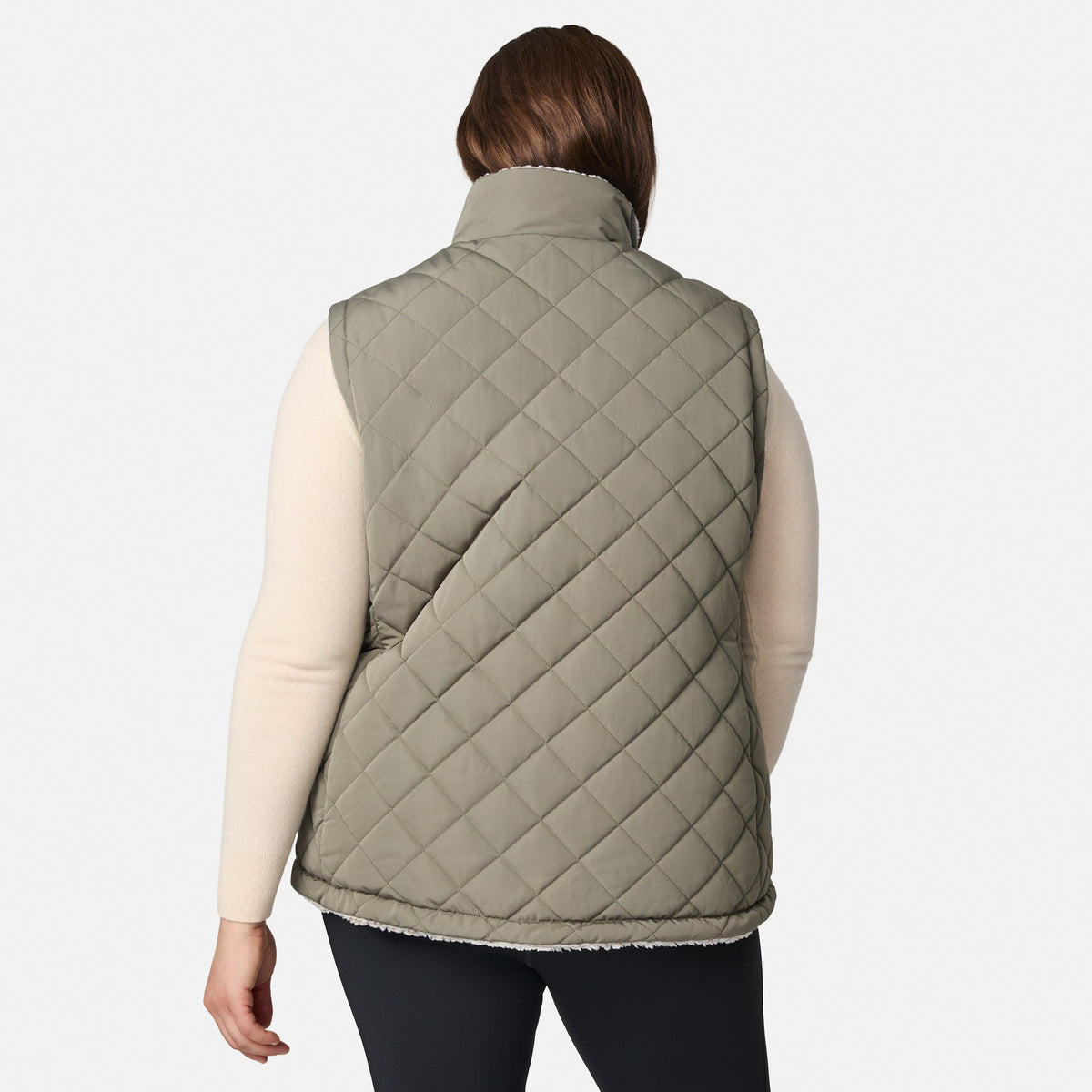 Free Country>Women>Vest>Casual>Plus Expedition II Stratus Lite Reversible Vest