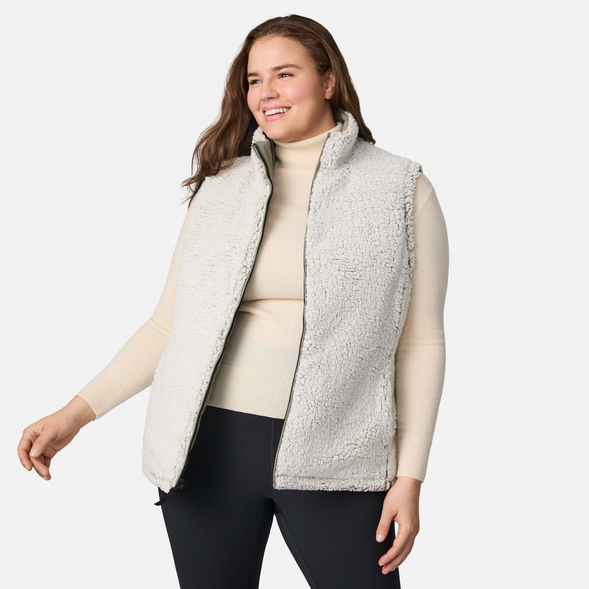 Free Country>Women>Vest>Casual>Plus Expedition II Stratus Lite Reversible Vest
