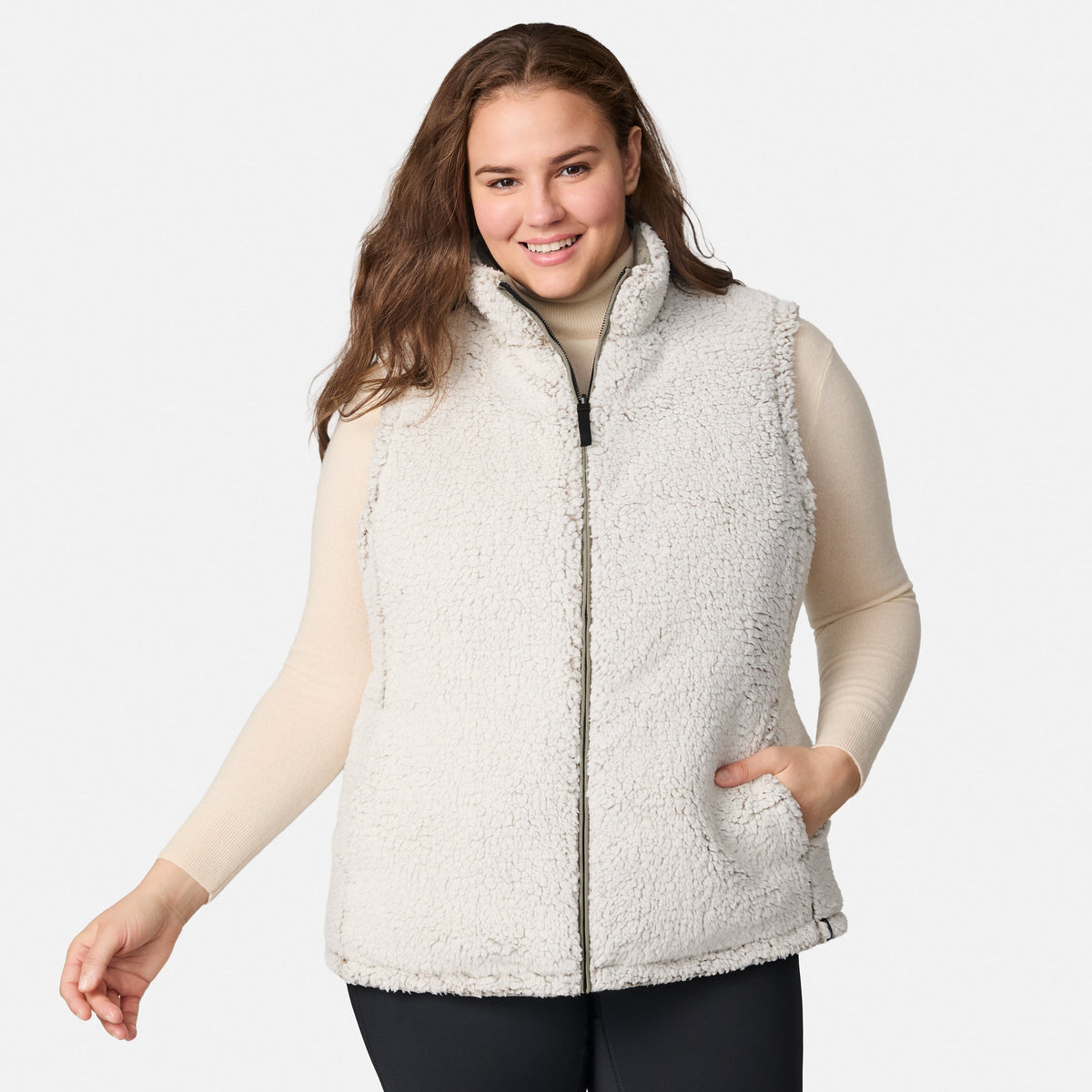 Free Country>Women>Vest>Casual>Plus Expedition II Stratus Lite Reversible Vest