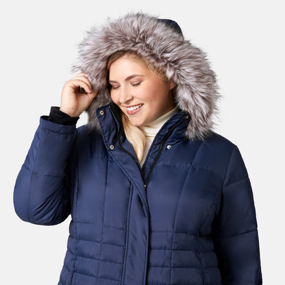 Free Country>Women>Jacket>Down & Insulated>Plus Women's Plus Size Full Length Splendor Down Jacket