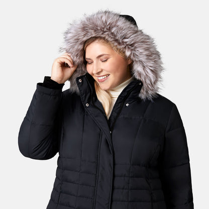 Free Country>Women>Jacket>Down & Insulated>Plus Women's Plus Size Full Length Splendor Down Jacket