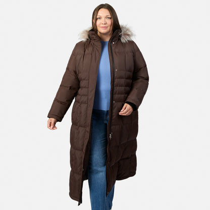 Free Country>Women>Jacket>Down & Insulated>Plus Women's Plus Size Full Length Splendor Down Jacket