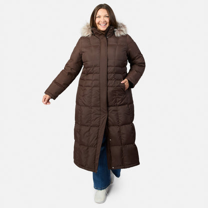 Free Country>Women>Jacket>Down & Insulated>Plus Women's Plus Size Full Length Splendor Down Jacket