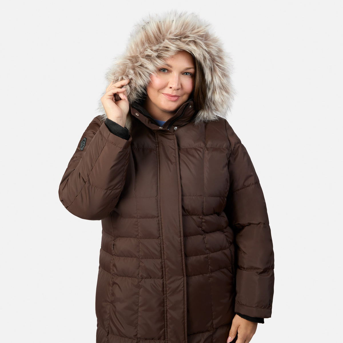 Free Country>Women>Jacket>Down & Insulated>Plus Women's Plus Size Full Length Splendor Down Jacket