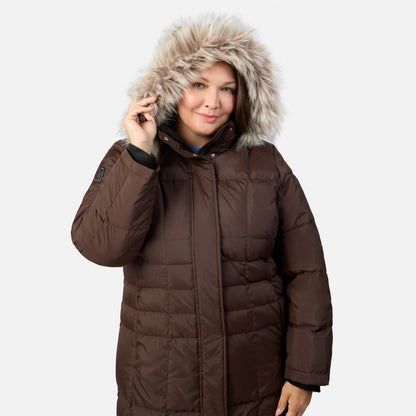 Free Country>Women>Jacket>Down & Insulated>Plus Women's Plus Size Full Length Splendor Down Jacket