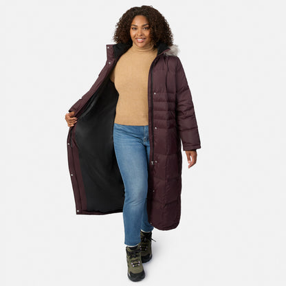 Free Country>Women>Jacket>Down & Insulated>Plus Women's Plus Size Full Length Splendor Down Jacket