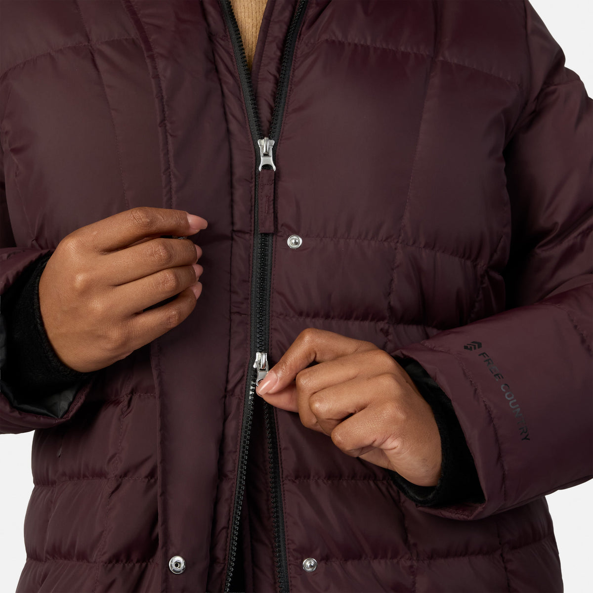 Free Country>Women>Jacket>Down & Insulated>Plus Women's Plus Size Full Length Splendor Down Jacket