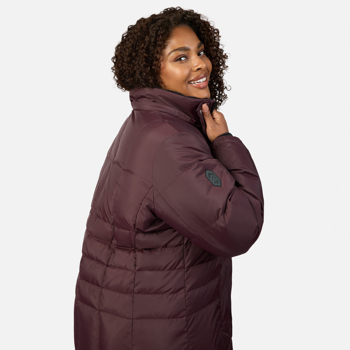 Free Country>Women>Jacket>Down & Insulated>Plus Women's Plus Size Full Length Splendor Down Jacket