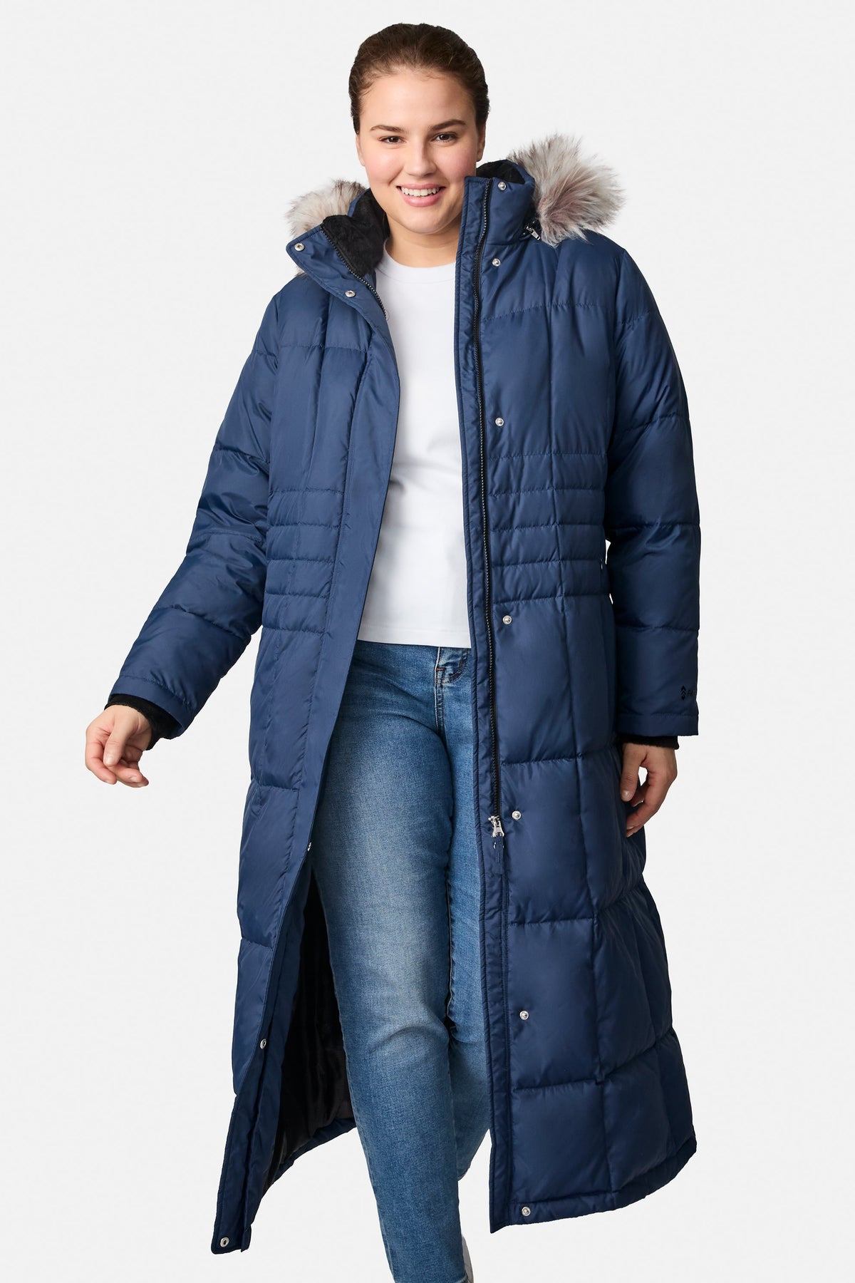 Free Country>Women>Jacket>Down & Insulated>Plus Women's Plus Size Full Length Splendor Down Jacket