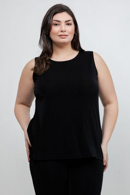 Tops Vikki Vi Classic Black Tank