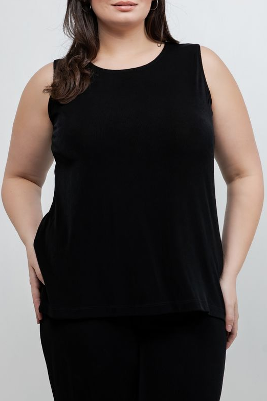 Tops Vikki Vi Classic Black Tank