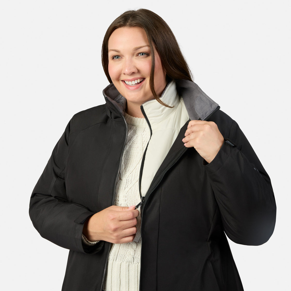 outerwear Women's Plus Size AllSeason 3-in-1 Systems Jacket