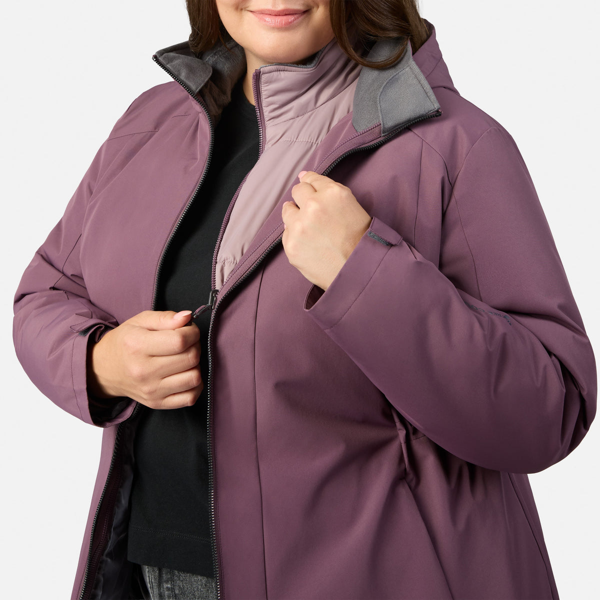 outerwear Women's Plus Size AllSeason 3-in-1 Systems Jacket