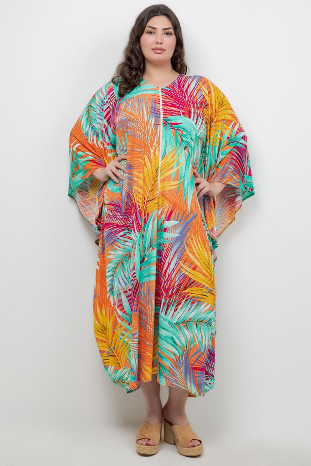 Vikki Vi Jersey Warm Tropics Caftan