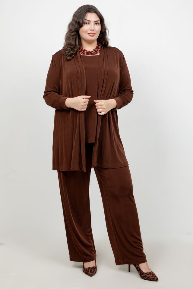 Vikki Vi Classic Bronze Petite Pull-On Pant