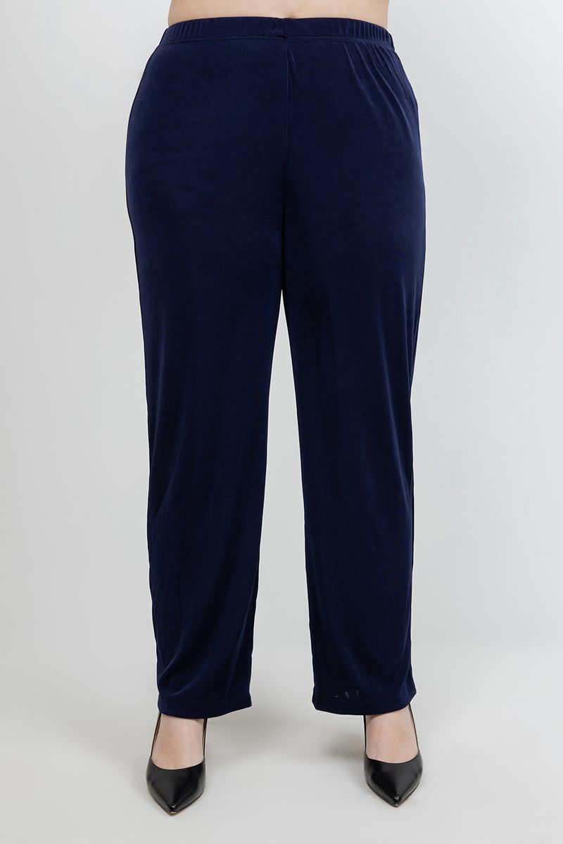Pants Vikki Vi Classic Navy Petite Pull-On Pant