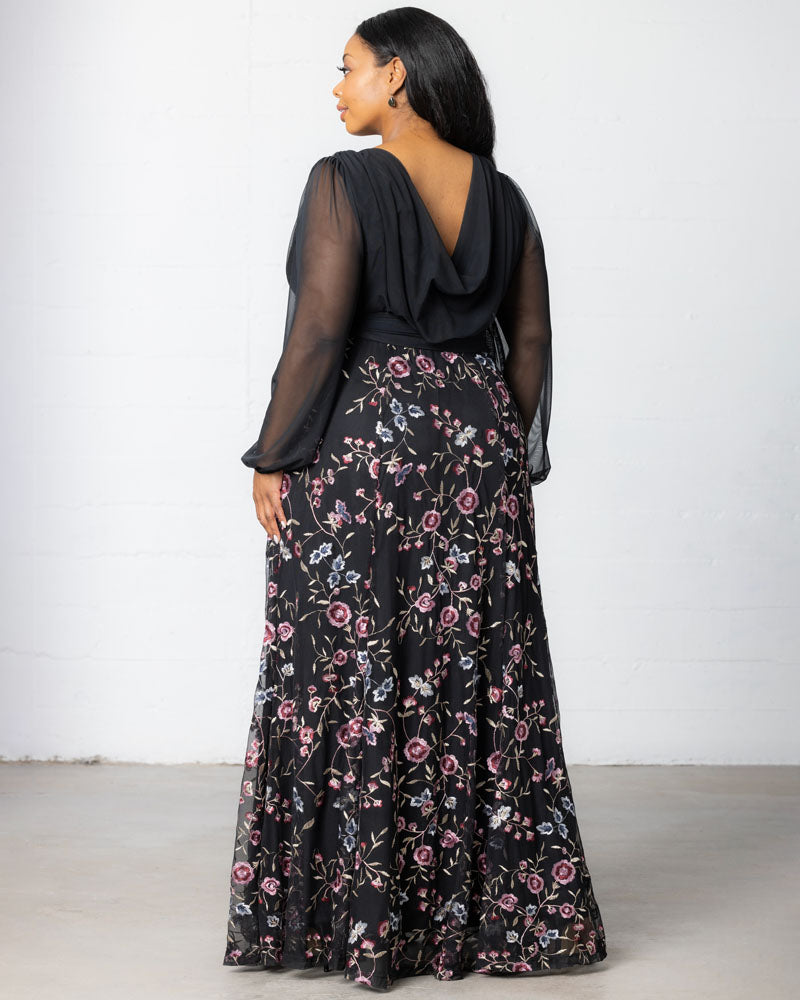 Dresses Isabella Embroidered Mesh Gown