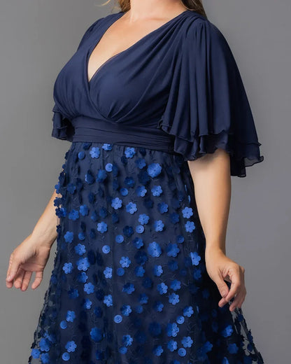 Dresses Pretty Petals Mesh Cocktail Dress