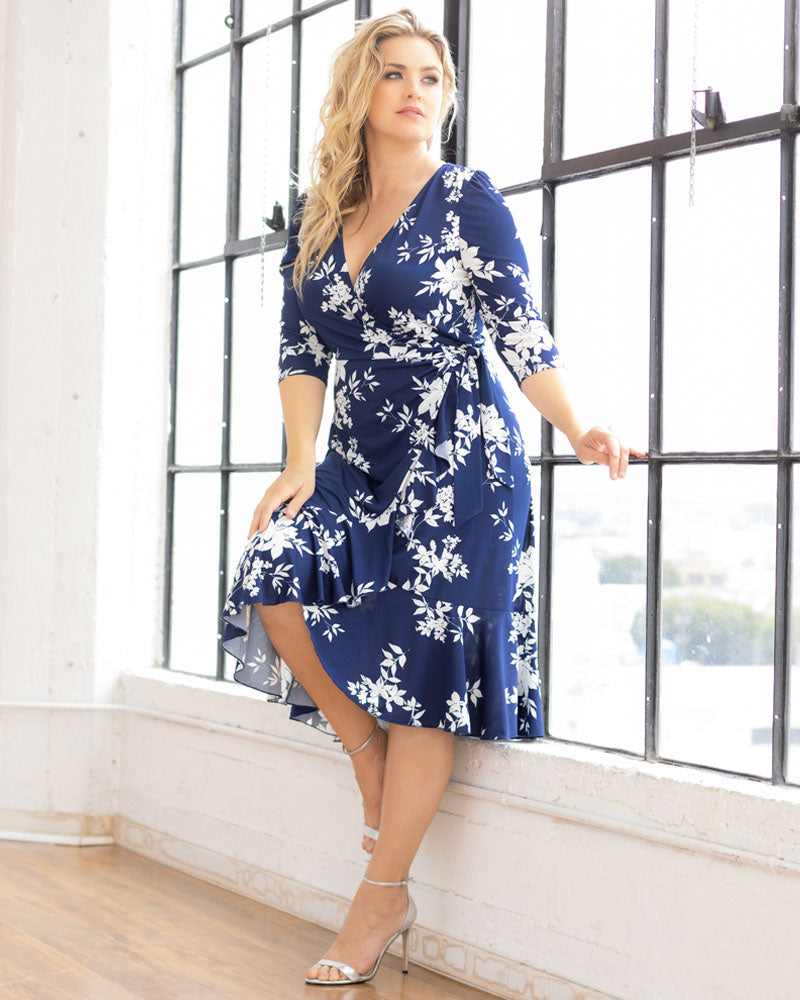 Dresses Flirty Flounce Wrap Dress