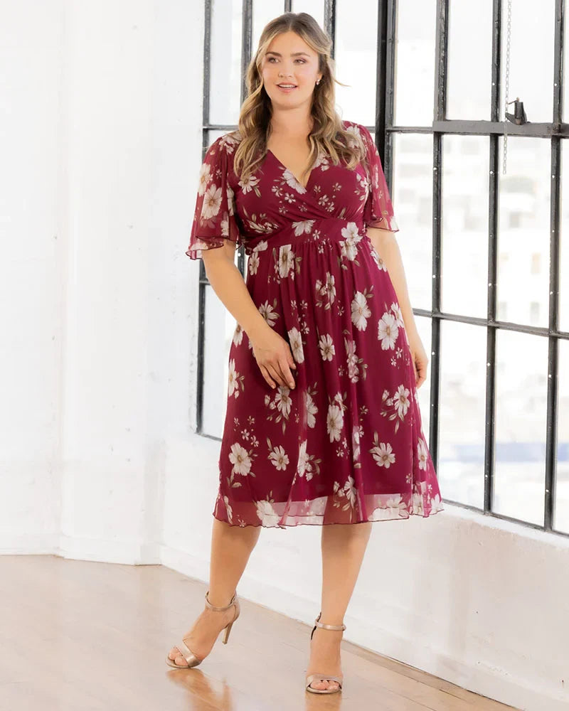 Dresses Margot Mesh Midi Cocktail Dress