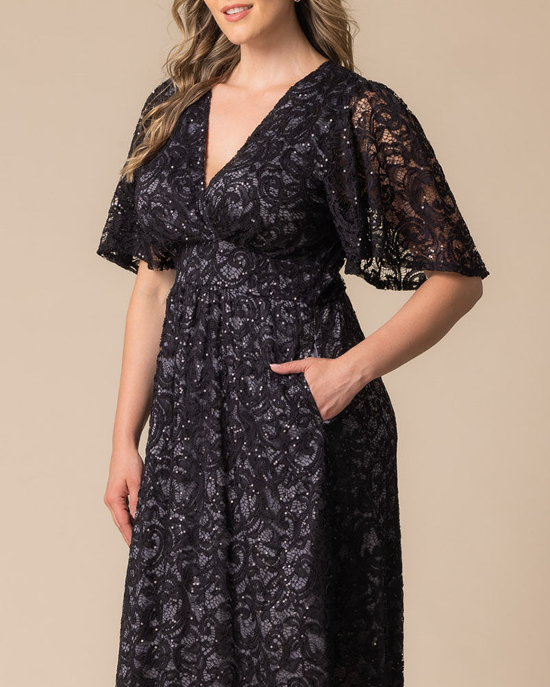 Dresses Starry Sequined Lace Cocktail Dress
