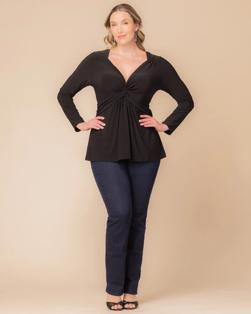 Tops Abigail Long Sleeve Twist Top
