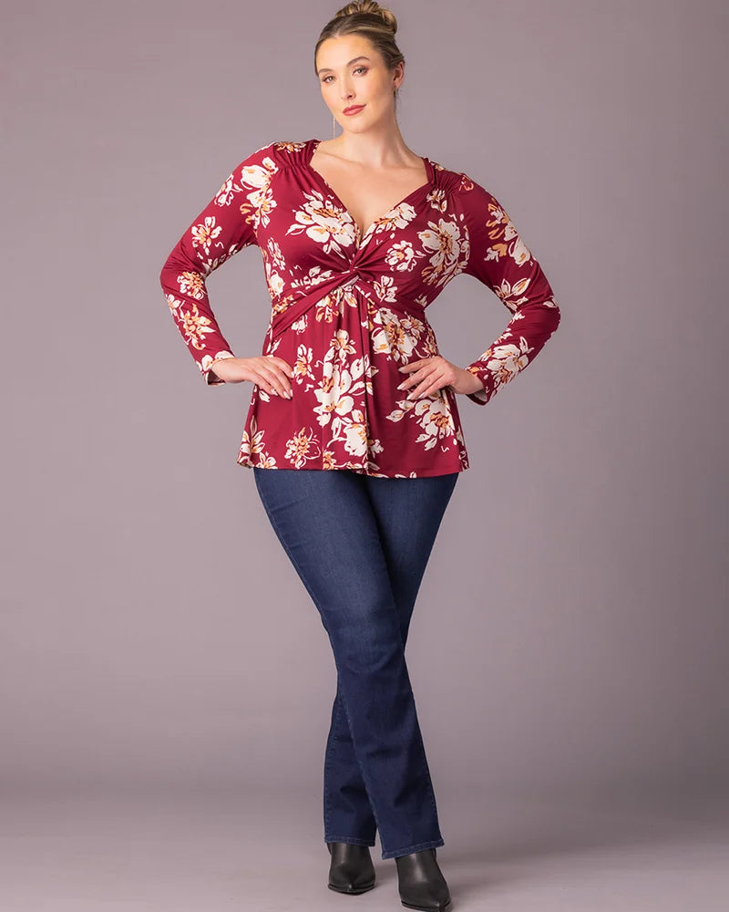 Tops Abigail Long Sleeve Twist Top