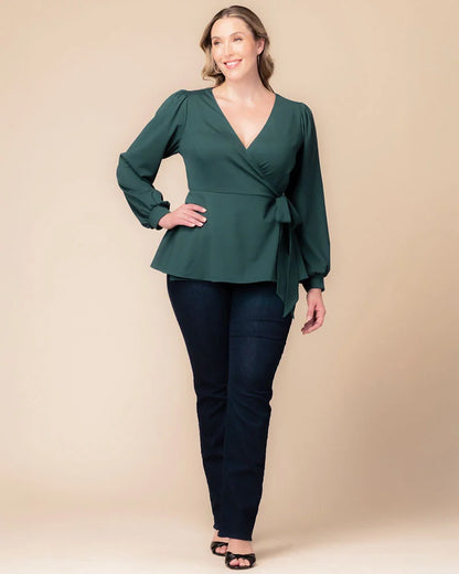 Tops Natasha Long Sleeve Wrap Top