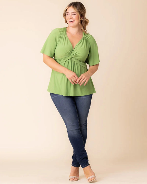 Abby Twist Front Top