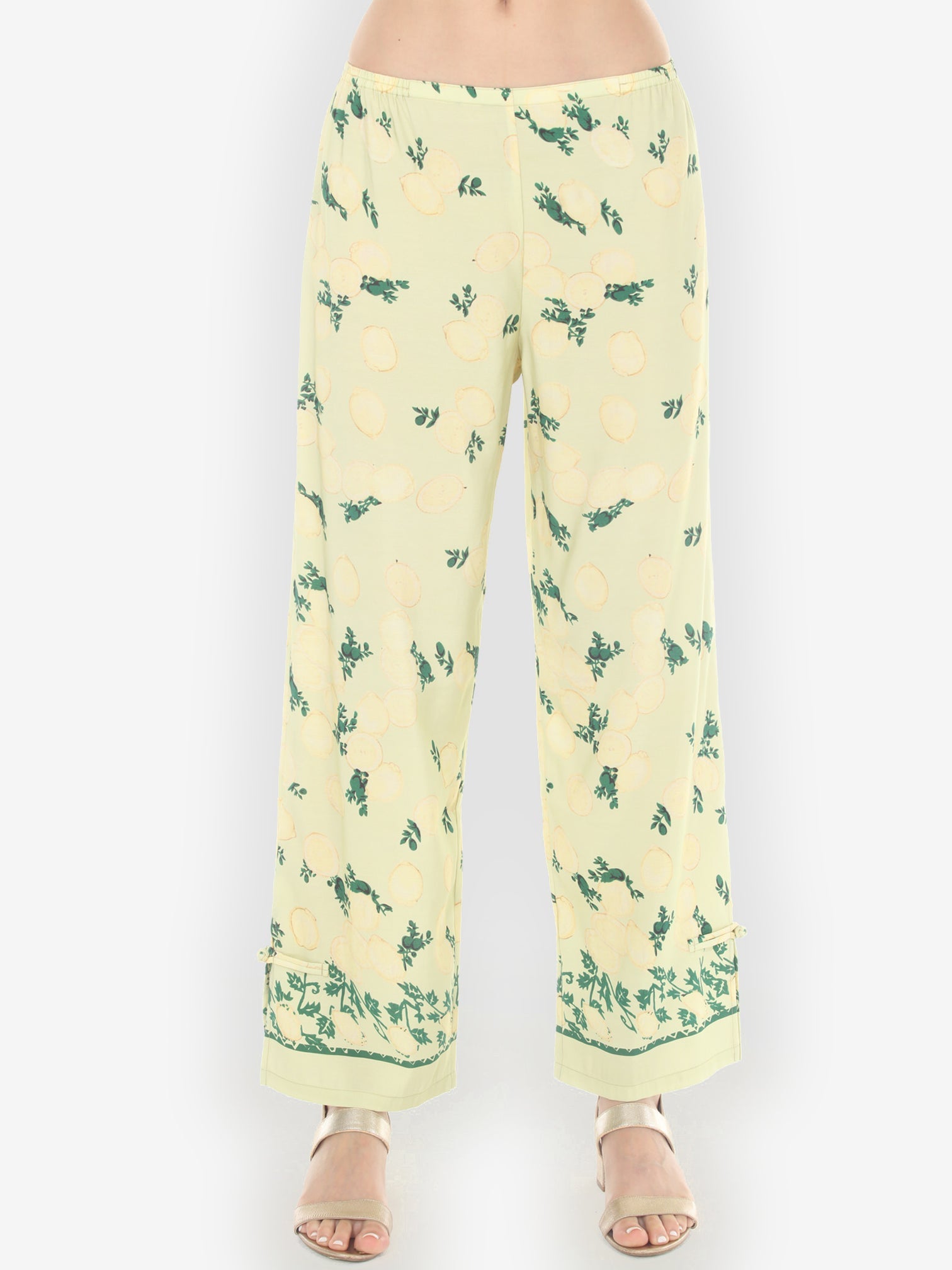 Pull on Pant Citron Lemon Print Pull on Pant