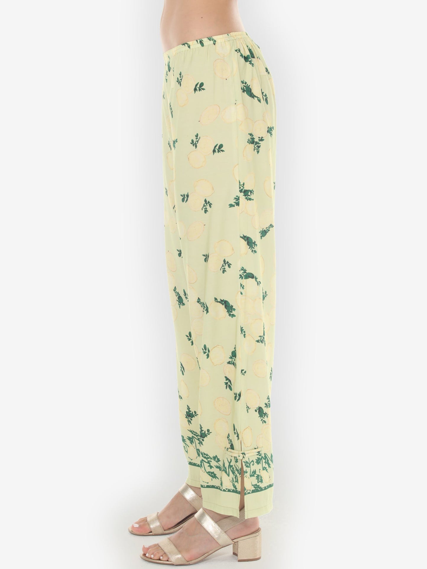 Pull on Pant Citron Lemon Print Pull on Pant