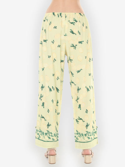 Pull on Pant Citron Lemon Print Pull on Pant