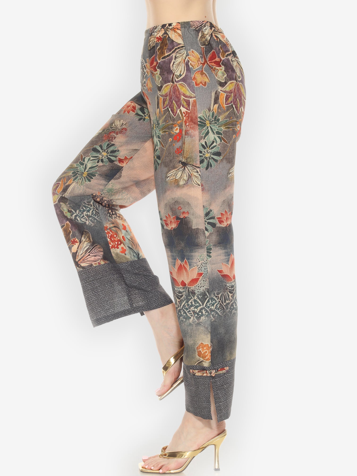 Pull on Pant Japanese Modern Dragonfly Pull on Pant