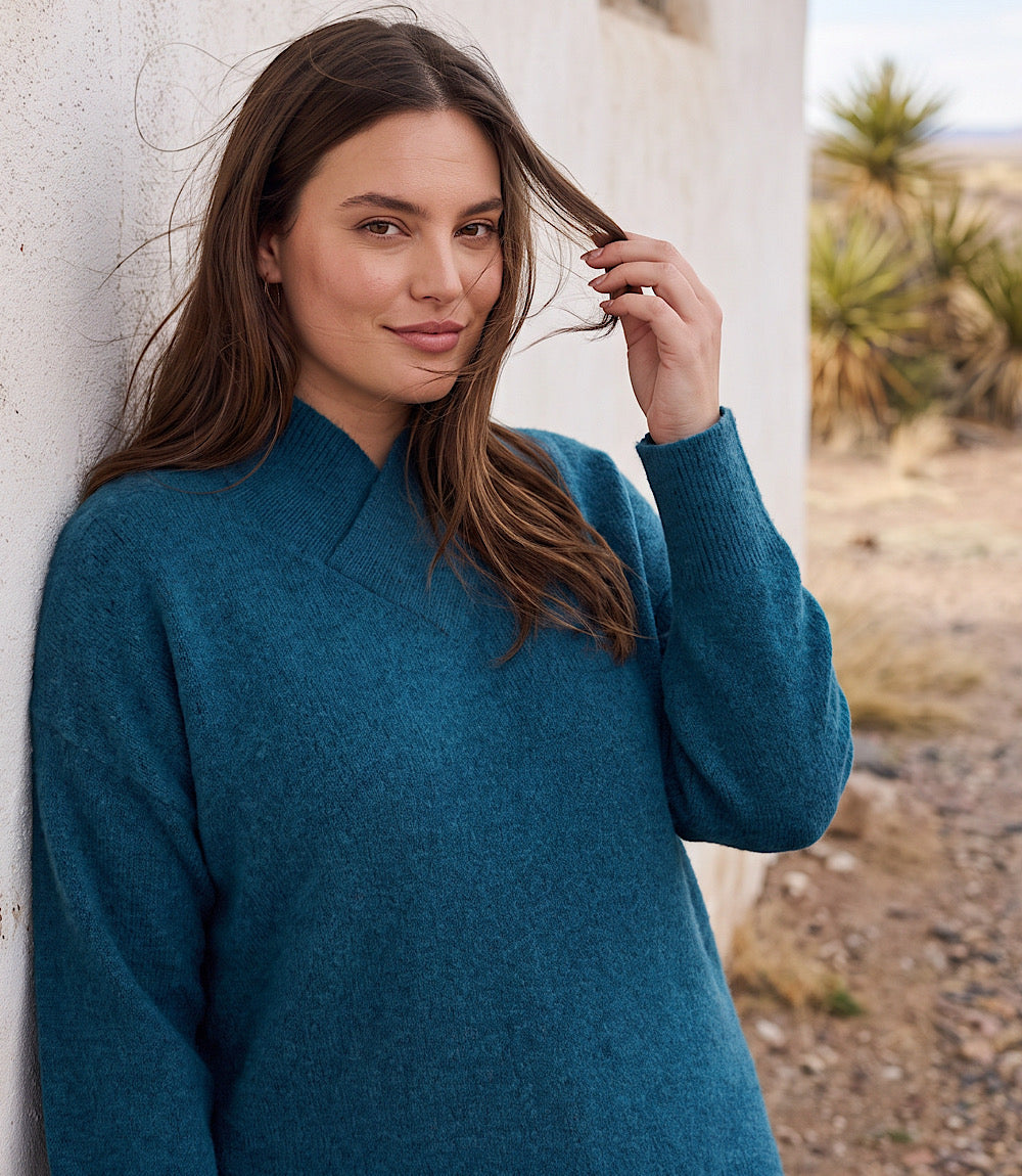 sweater Plus Size Shawl Collar Sweater