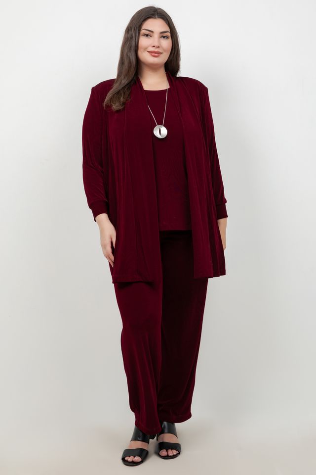 Vikki Vi Classic Shiraz Long Kimono Jacket