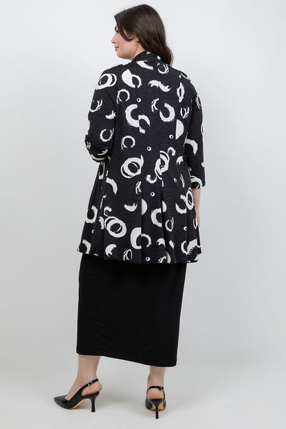 Jackets Black and White Circle Jacket