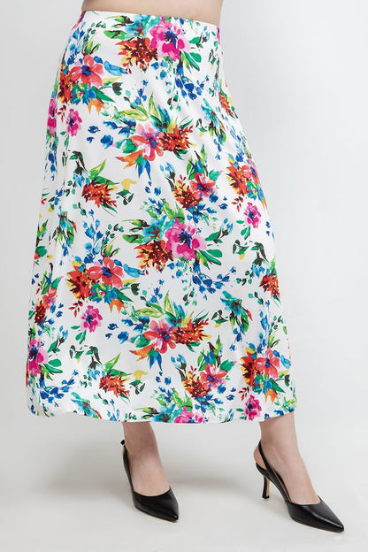Skirts Vikki Vi Jersey Spring Floral Maxi Skirt