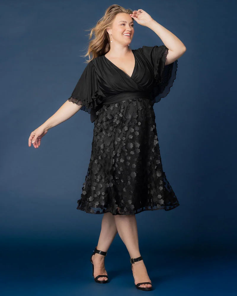 Dresses Pretty Petals Mesh Cocktail Dress