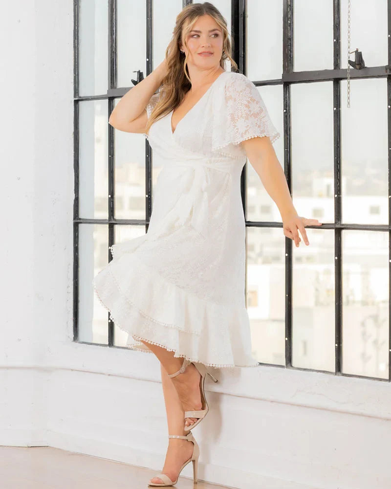 Dresses Palermo Lace Faux Wrap Cocktail Dress