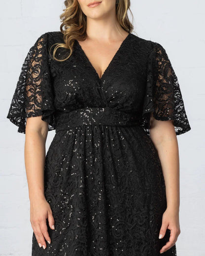 Dresses Starry Sequined Lace Cocktail Dress