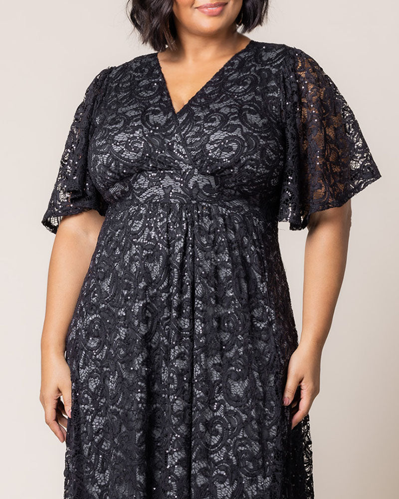 Dresses Luminous Sequin Lace Long Gown