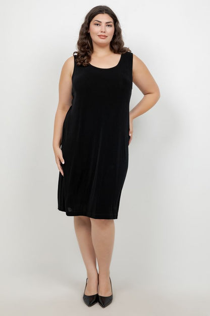 Vikki Vi Classic Black Short Shell Dress