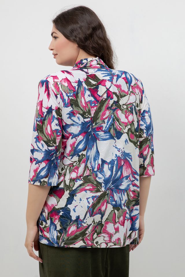 Vikki Vi Jersey Georgia Floral 3/4 Kimono Jacket