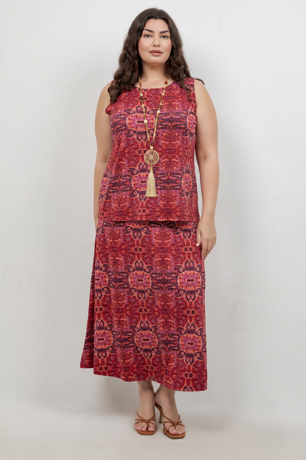 Tops Vikki Vi Jersey Byzantine Spice Tank