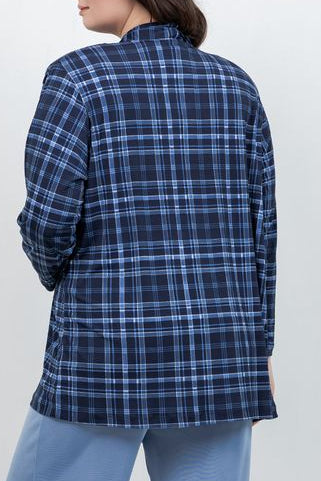 Jackets Vikki Vi Jersey Urban Plaid Kimono Jacket
